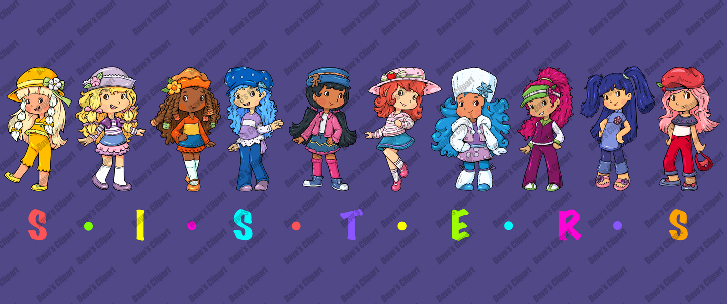 Strawberry Shortcake SISTERS PNG