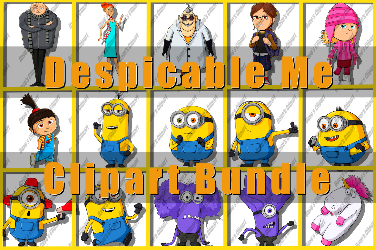 Despicable Me Clipart Bundle