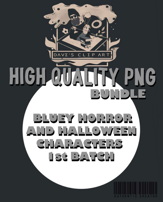 Bluey Horror And Halloween Characters 1st Batch