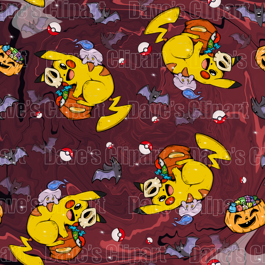 Pikachu Liquified Seamless Pattern#01