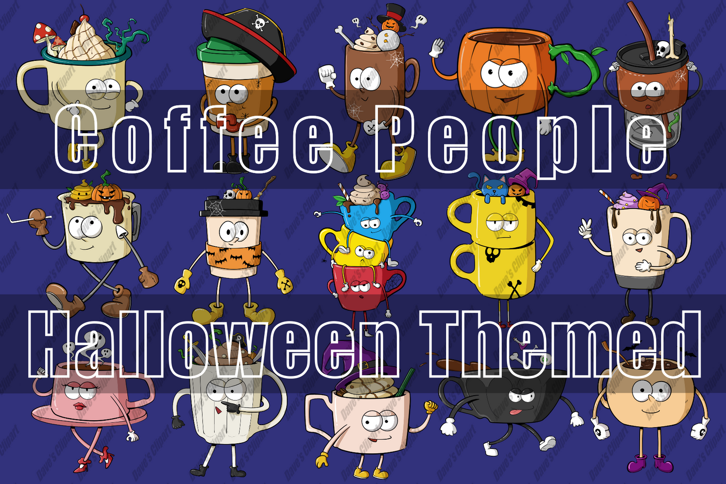 Coffee People Halloween Themed