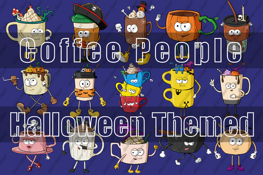 Coffee People Halloween Themed