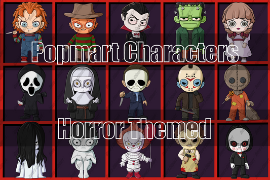 Popmart characters Horror Themed